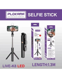 SELFIE STICK LIVE K8 LED 130CM