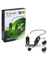WIRELESS MICROPHONE HEADSET LAVALIER TTD820